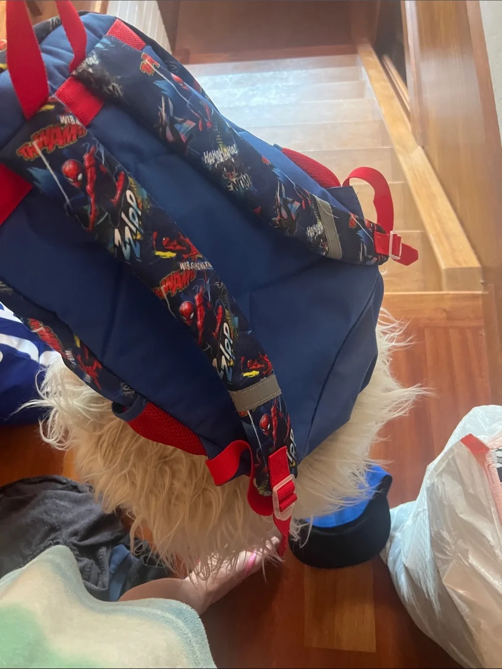 Marvel light up Spider-Man Kids Backpack in Red and Blue